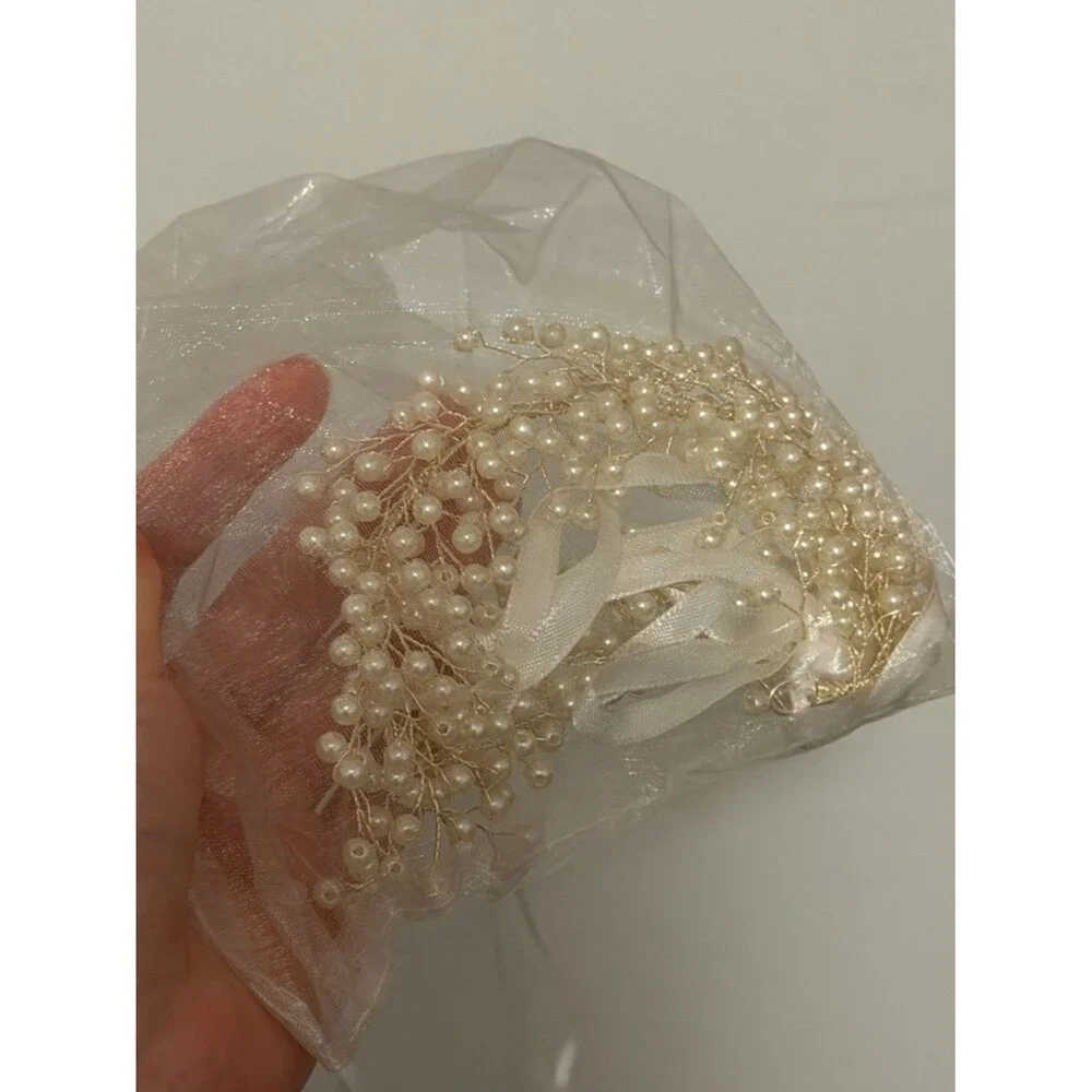 ✨ Pearl Bridal Hair Vine – Old Hollywood Glam Hair Accessory ✨